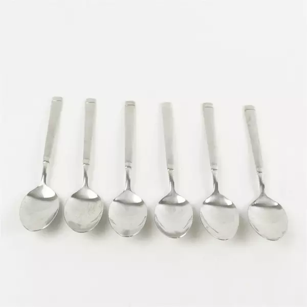 Set of 6 Farberware FRW25 Stainless Oval Soup Spoons 7.25in