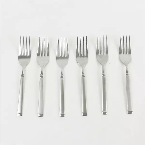 Set of 6 Farberware Stainless Steel Salad Forks 6.5"