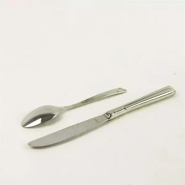 Set of 3 Farberware FRW36 Stainless Teaspoons + Modern Hollow Knife