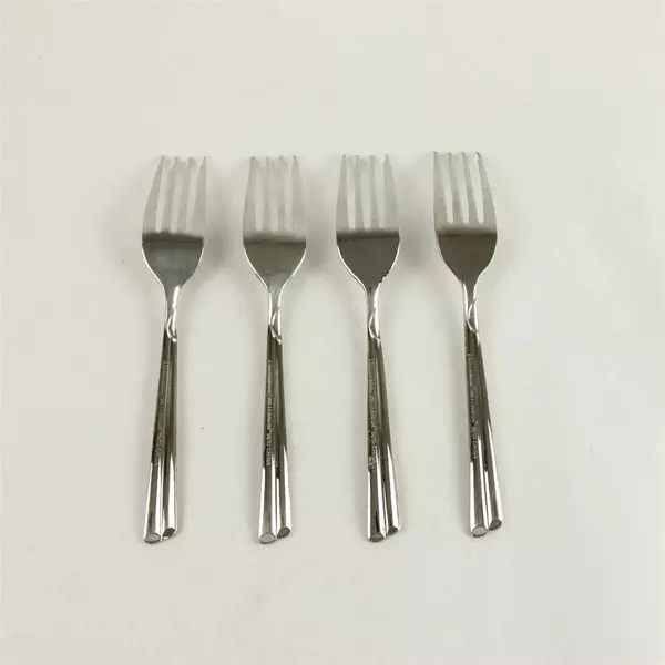 Set of 4 Farberware FRW36 Stainless Salad Forks - Good Pre-Owned