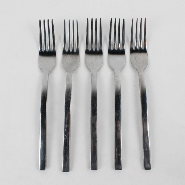 Lot Of 5 Cambridge Silver Chop-Conversation Stainless Flatware Dinner Fork 8.5"