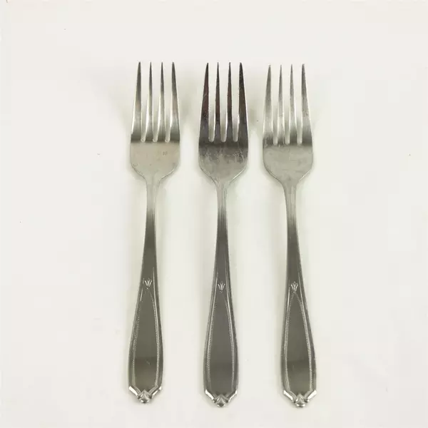 Set of 3 Farberware Casslebury Stainless Individual Salad Forks 