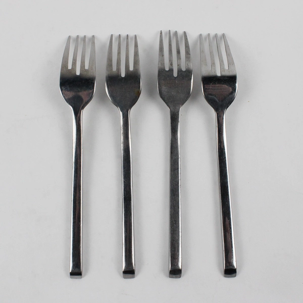 Lot Of 4 Cambridge Silver Chop-Conversation (Stainless) Flatware Salad Fork 7"