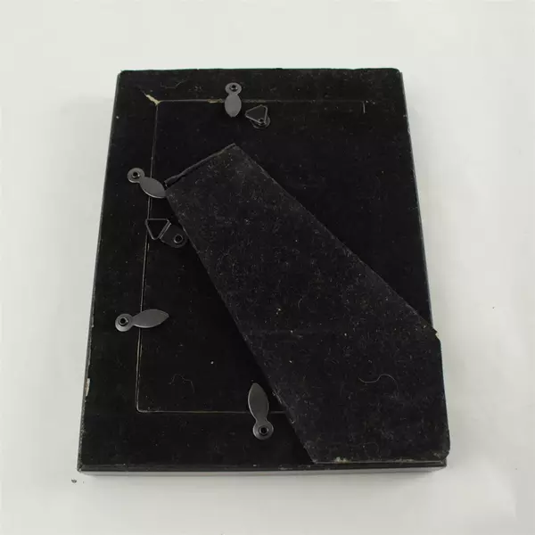 Mandala Pattern Picture Frame 4 x 5.5in Dark Purple Silver Accents