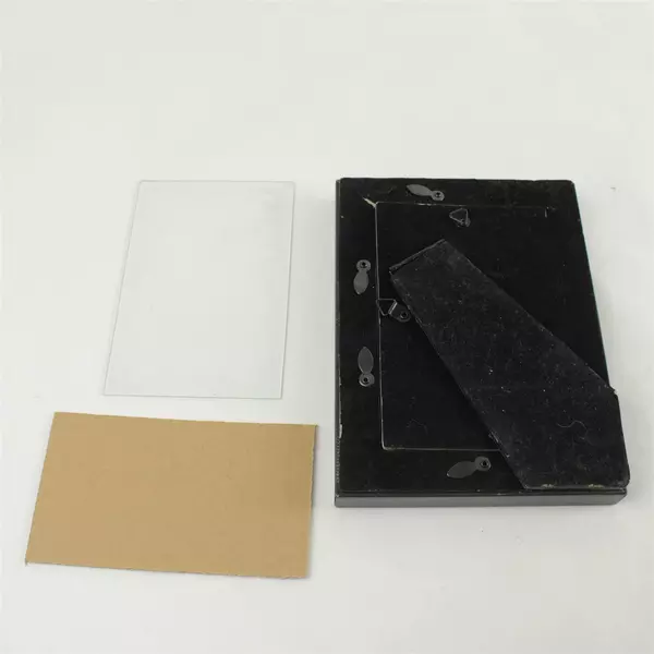 Mandala Pattern Picture Frame 4 x 5.5in Dark Purple Silver Accents