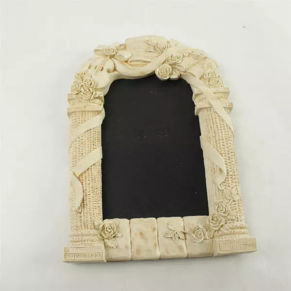 Vintage Dezine Hand-Painted Celestial Renaissance Picture Frame Desk 3.5x5.25