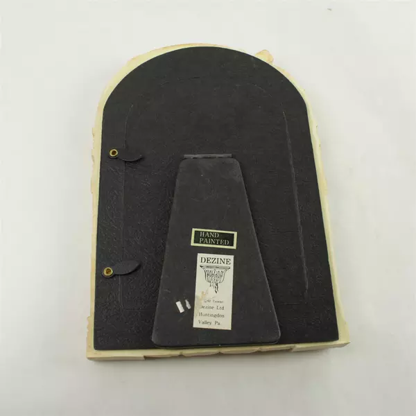 Vintage Dezine Hand-Painted Celestial Renaissance Picture Frame Desk 3.5x5.25