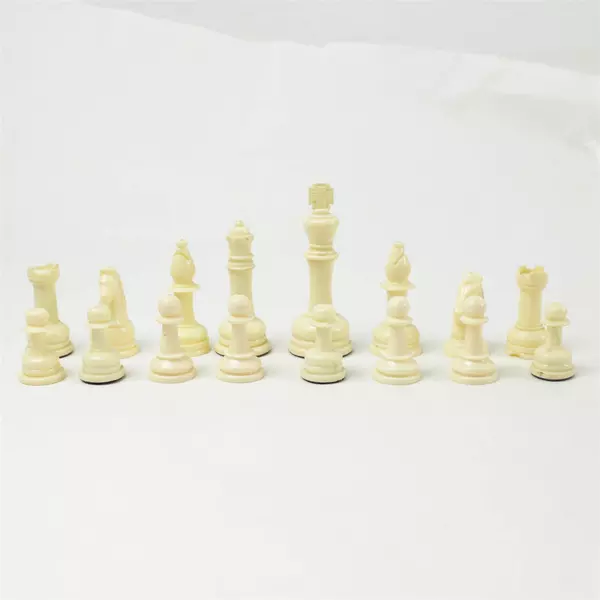 Bag of Mixed Chess Pieces Plastic & Wood Used Replacement Parts