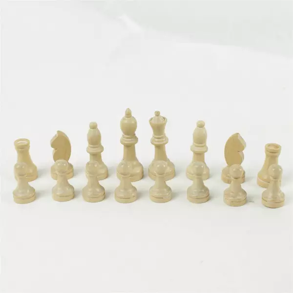 Bag of Mixed Chess Pieces Plastic & Wood Used Replacement Parts