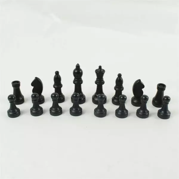 Bag of Mixed Chess Pieces Plastic & Wood Used Replacement Parts
