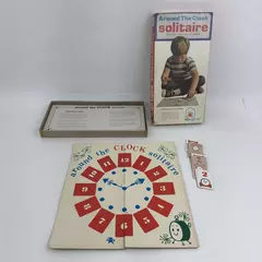Vintage 1970 Around The Clock Solitaire Game Edu-Games Good