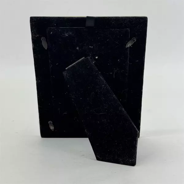 Silver-Tone 5x7 Picture Frame Beaded Border Desk Easel Display