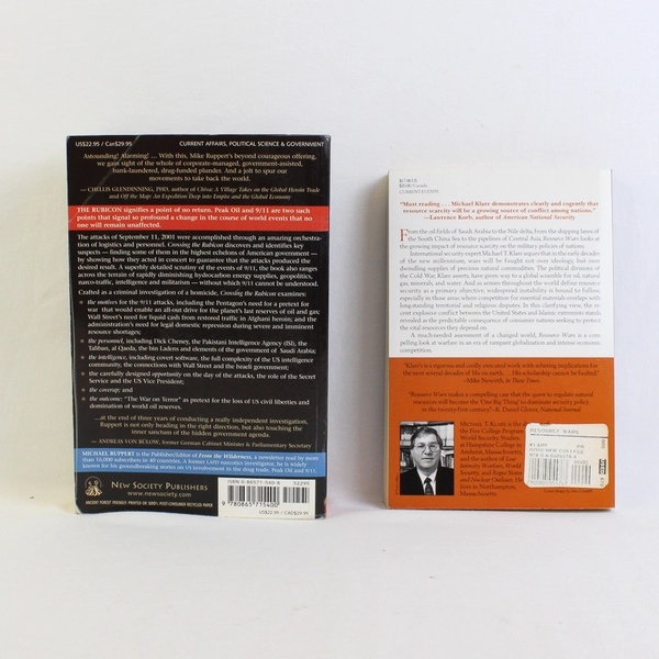 Lot of 2 Geopolitical Books Michael Ruppert Michael Klare