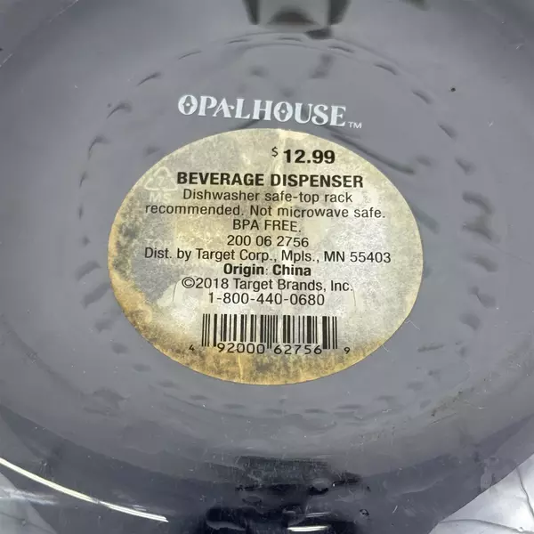 Opal House Beverage Dispenser Blue BPA Free 1.5 Gallon