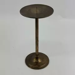 Brass Candlestick Holder w/ Spike Taper Candle 10.25" H