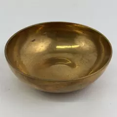 Small Brass Bowl 5in Decorative Trinket Dish Patina