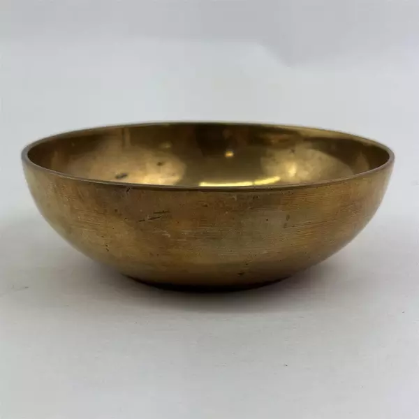 Small Brass Bowl 5in Decorative Trinket Dish Patina