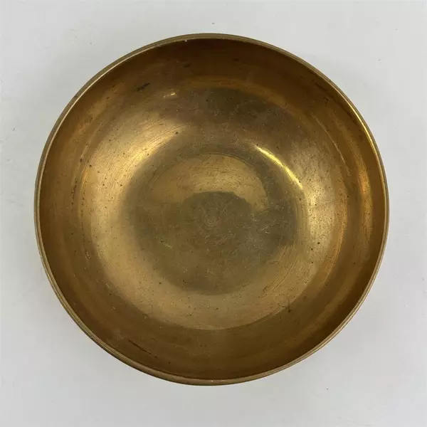 Small Brass Bowl 5in Decorative Trinket Dish Patina