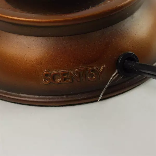 Retired Scentsy Broad Base Warmer Base Only Copper 4.5x5 Used Untested