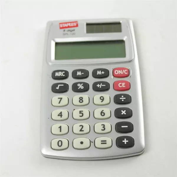 Staples SPL-120 8-Digit Compact Display Calculator Used