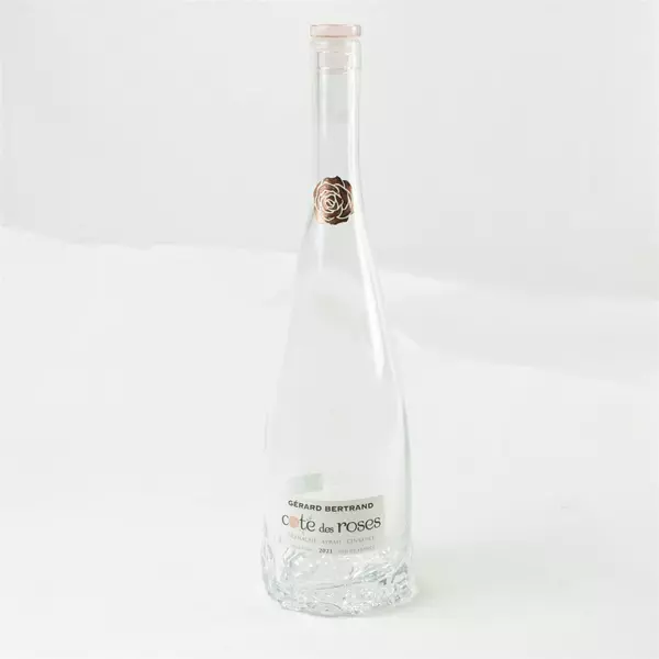 Gerard Bertrand Cote des Roses Pink Empty Bottle w/ Stopper 2021