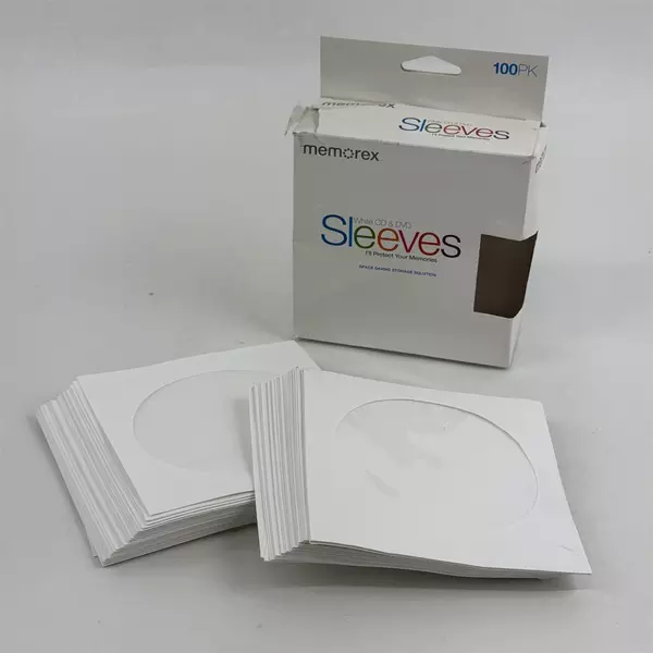 Memorex CD/DVD Paper Sleeves Used Some Open May Be Missing