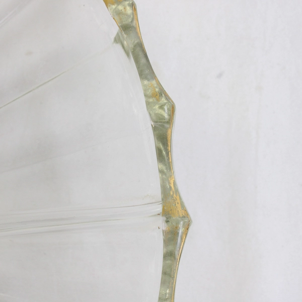 Vintage Jeannette Dewdrop Clear Glass 5-Part Serving Tray 13" FLAWED