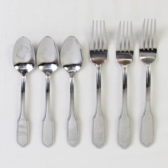 Lot Of 6 Oneida Silver Walston (Stainless) Flatware 3 Salad Forks 3 Teaspoons