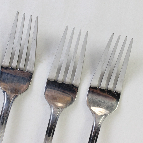 Lot Of 6 Oneida Silver Walston (Stainless) Flatware 3 Salad Forks 3 Teaspoons