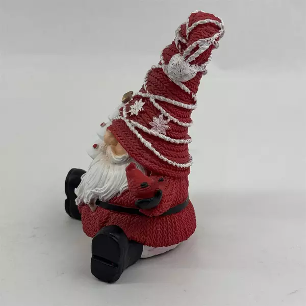 2019 Home for The Holidays Christmas Gnome With Tree And Cardinal 7"