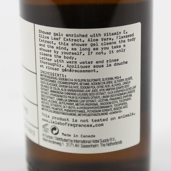 Le Labo Santal 33 Travel Size Luxury Perfumed Shower Gel 2 fl oz