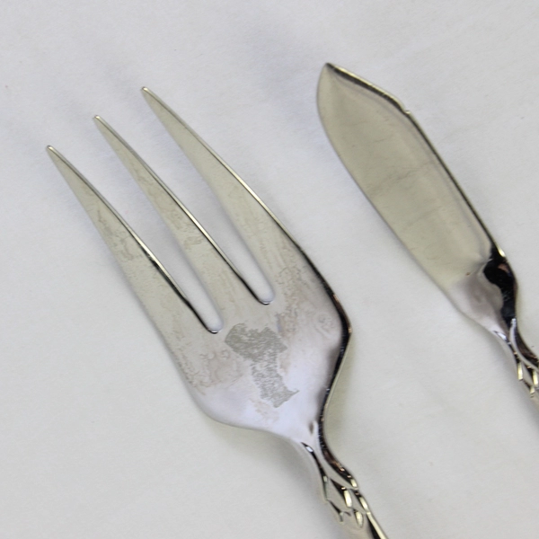 Lot Of 5 Oneida Silver Jacqueline/Jessica (Stainless) Flatware Knife Fork Spoons