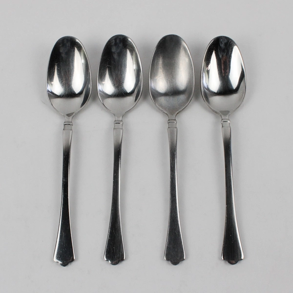 Lot Of 4 Oneida Silver Katarina-Colette (Stainless) Flatware Soup Spoons 7.25"