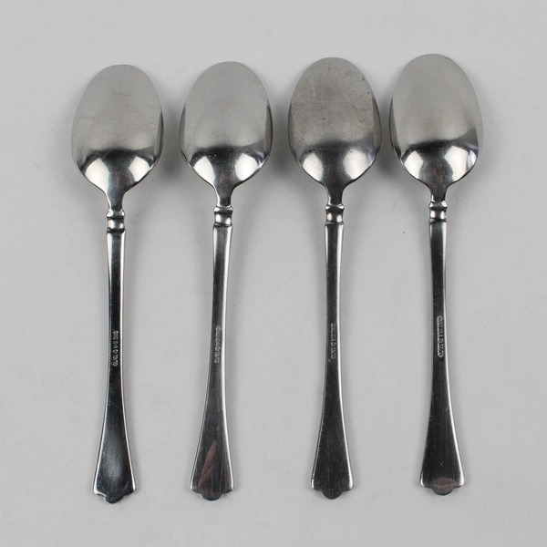 Lot Of 4 Oneida Silver Katarina-Colette (Stainless) Flatware Soup Spoons 7.25"