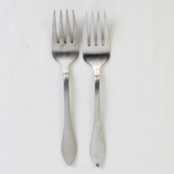 Lot Of 2 Oneida Silver Jackson (Stainless) Flatware Serving Forks 8.75" Long