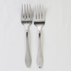 Lot Of 2 Oneida Silver Jackson (Stainless) Flatware Serving Forks 8.75" Long