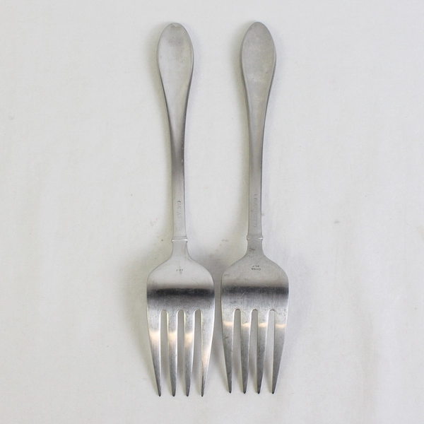 Lot Of 2 Oneida Silver Jackson (Stainless) Flatware Serving Forks 8.75" Long