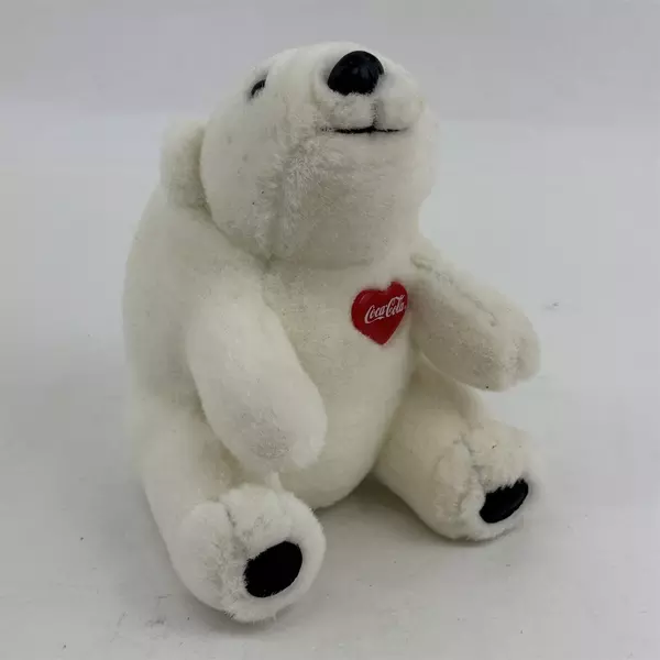 Vintage 1995 Coca-Cola Polar Bear Stuffed Animal Plush 7 "