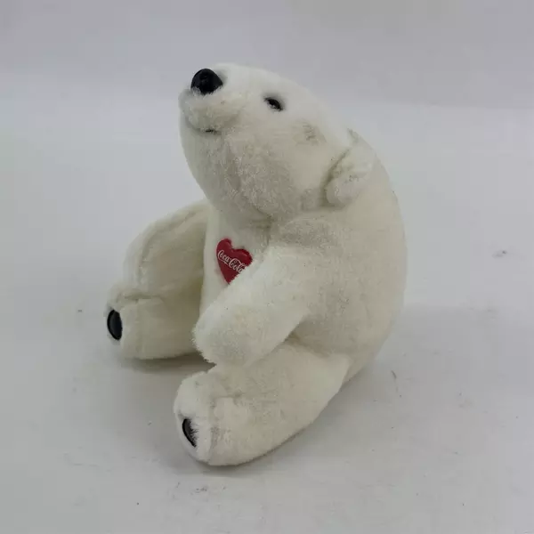 Vintage 1995 Coca-Cola Polar Bear Stuffed Animal Plush 7 "