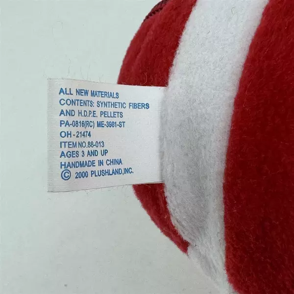 Nebraska Huskers 7" Plush Football Pouch Zippered With Teddy Bear Cornhuskers