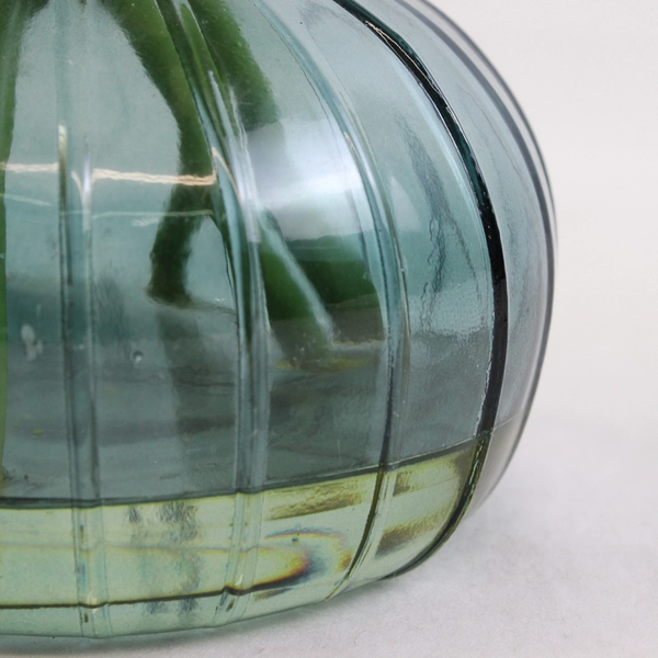 Springtime Artificial White Tulip Floral Arrangement In Glass Vase 9"