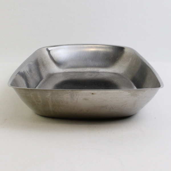 Vintage Stainless Steel Serving Tray 12" FLAWED