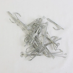 Lot of 27 Stainless Steel Slip-on Curtain Drapery Hooks