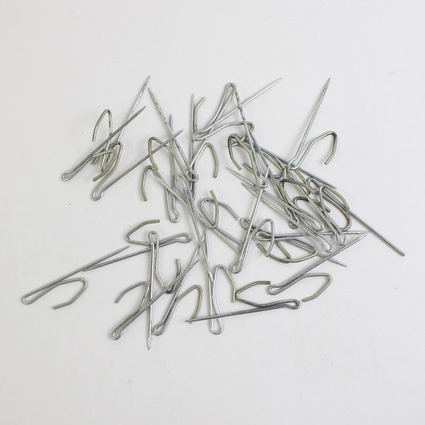 Lot of 29 Single Prong Stainless Steel Slip-on Curtain Drapery Hooks