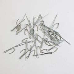 Lot of 29 Single Prong Stainless Steel Slip-on Curtain Drapery Hooks