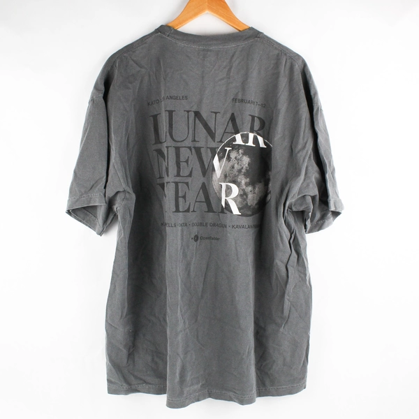 American Apparel Kato Los Angeles Lunar New Year Gray T-Shirt Adult Size 2XL