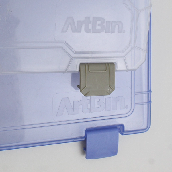 Lot of 2 ArtBin Thread Boxes Clear and Blue Plastic