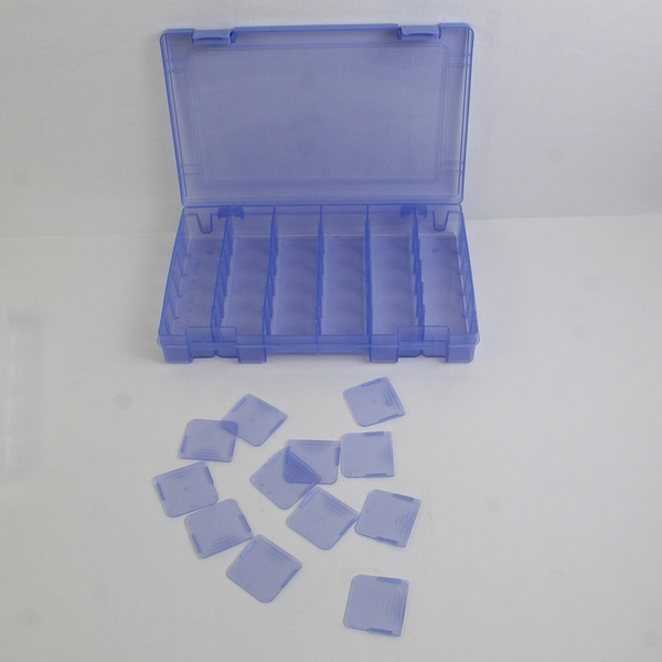 Lot of 2 ArtBin Thread Boxes Clear and Blue Plastic