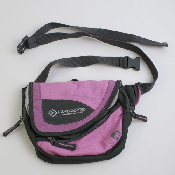 Outdoor Products Pink and Gray Fanny Pack Waist Bag
