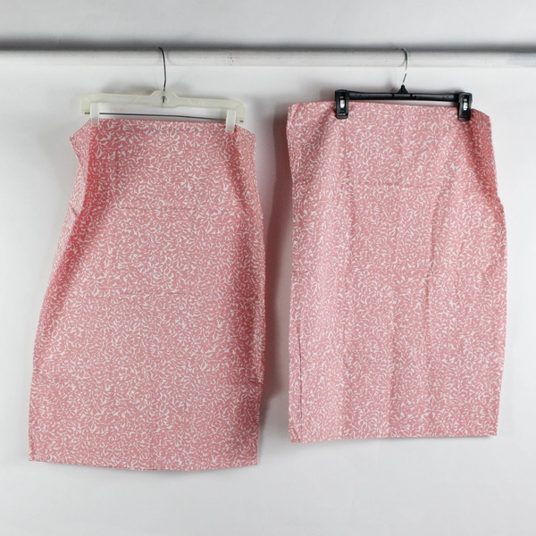 Lot of 2 IKEA Rosenmyrten Pillowcases Queen 29" x 19.5" Pink White